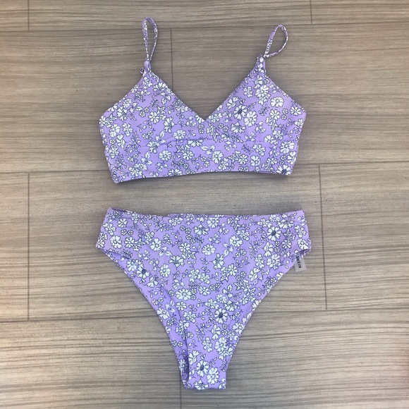SHEIN Other - floral purple bikini